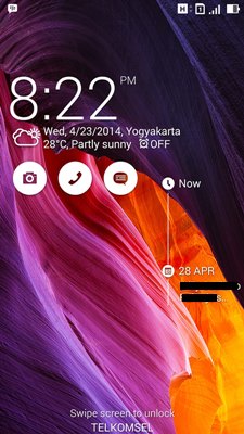 Zenfone 5 Lock Screen