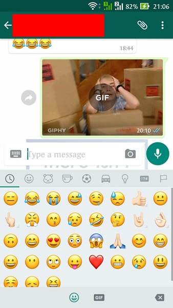 WhatsApp sudah bisa kirim GIF